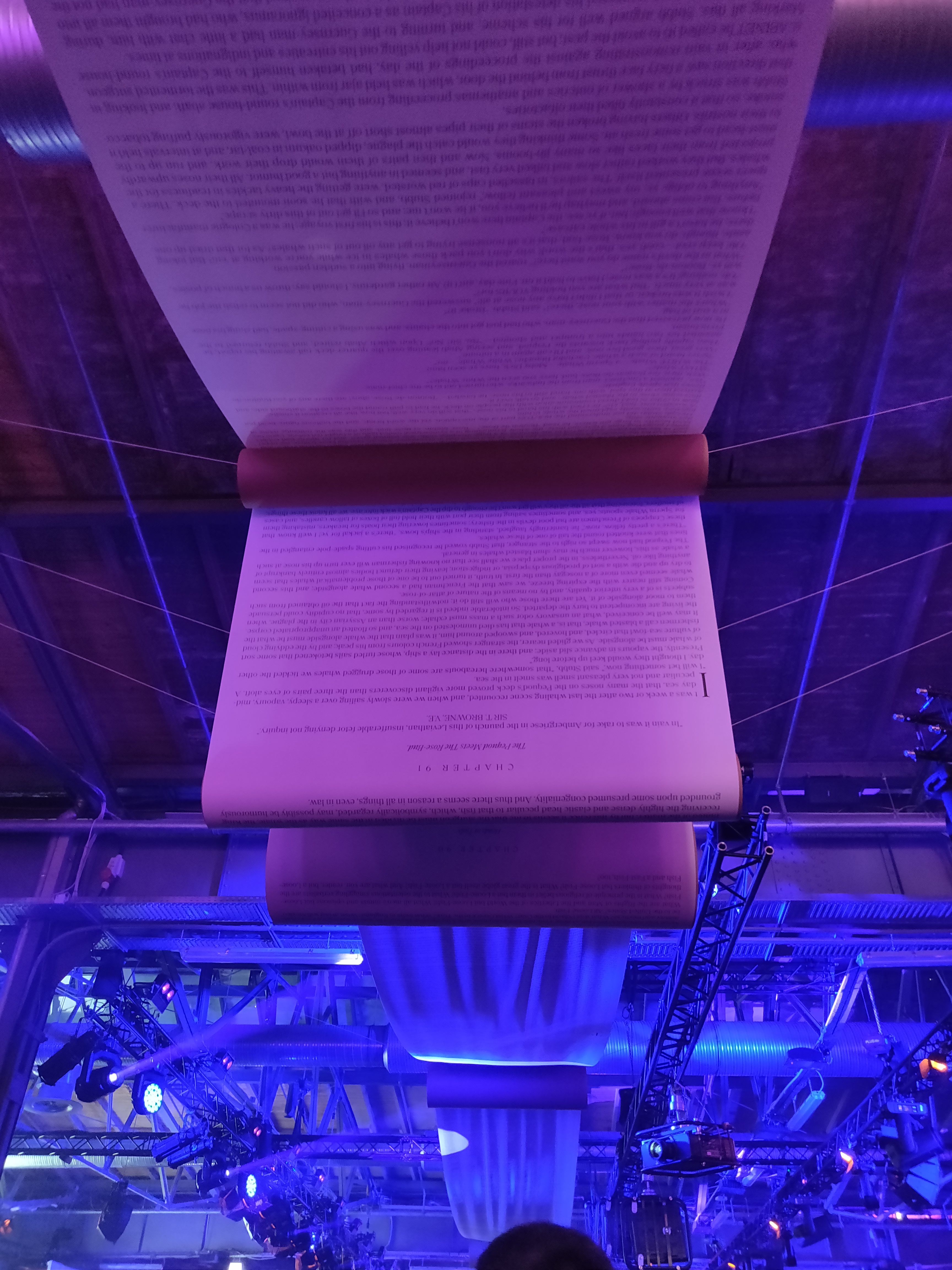 Der Inhalt von Moby-Dick, Roman von Herman Melville, verbindet die Hallen der re:publica 2019 miteinander